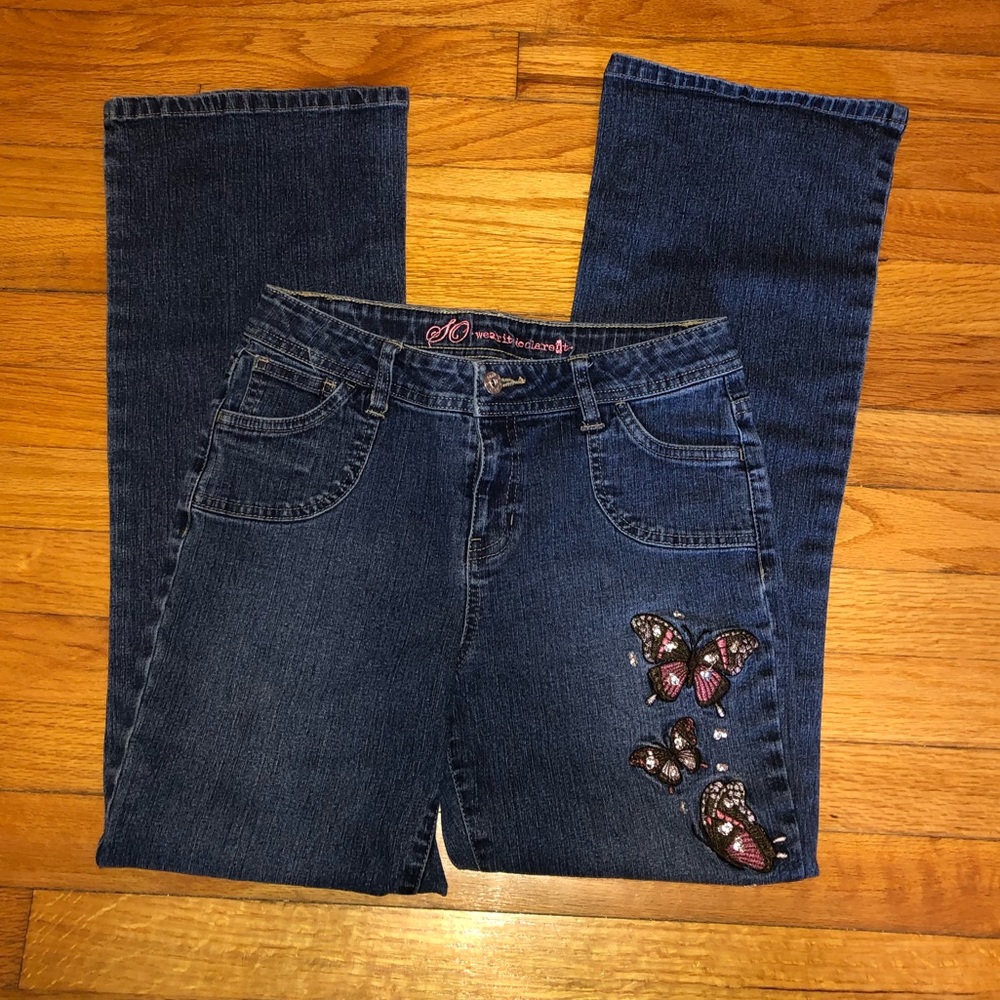 Butterfly Boot Cut Jeans